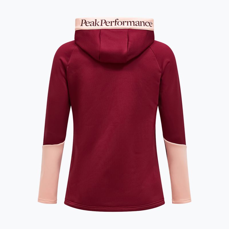 Дамски суитшърт Peak Performance Rider Essentials Zip Hood Vertical Zenith/Peach Fuzz 2