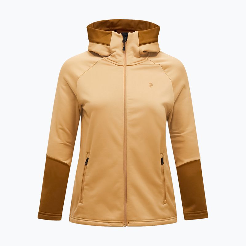 Дамски суитшърт Peak Performance Rider Essentials Zip Hood Sierra Sand/Earthy Summit