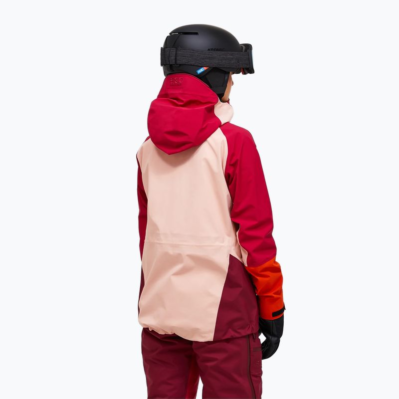Дамско скиорско яке Peak Performance Visilight GTX C-Knit 3L tech burgundy/peach fuzz 3