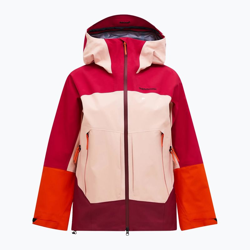 Дамско скиорско яке Peak Performance Visilight GTX C-Knit 3L tech burgundy/peach fuzz 7