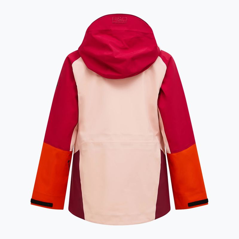 Дамско скиорско яке Peak Performance Visilight GTX C-Knit 3L tech burgundy/peach fuzz 8