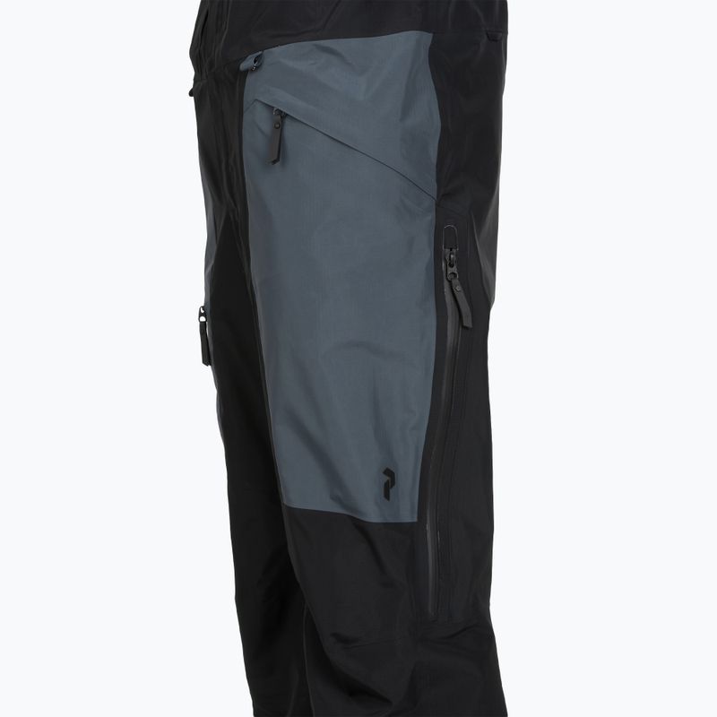 Мъжки скиорски панталони Peak Performance Vertical GTX Pro Bib black/mountain mist 4