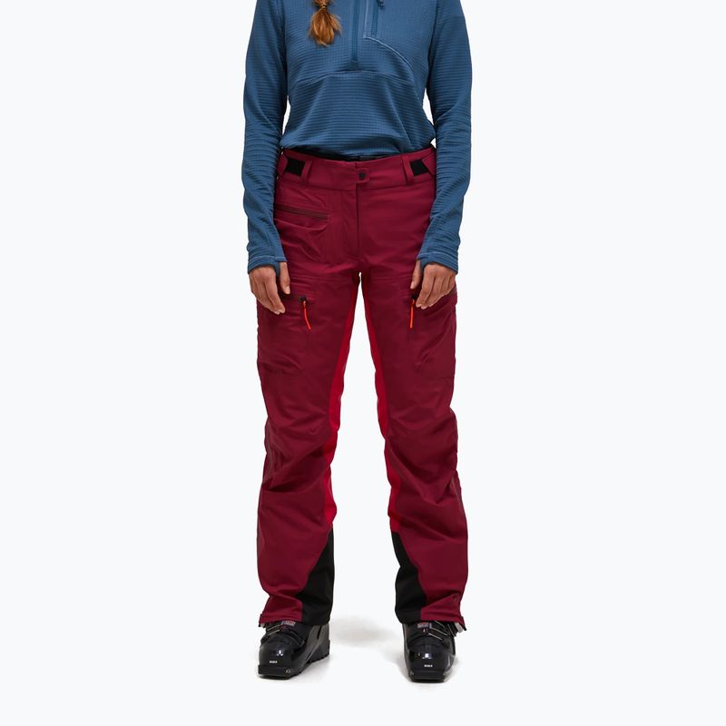 Дамски ски панталони Peak Performance Vislight GTX C-Knit 3L vertical zenith/tech burgundy