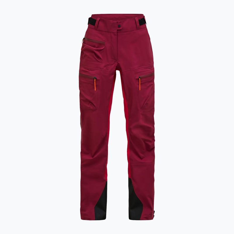 Дамски ски панталони Peak Performance Vislight GTX C-Knit 3L vertical zenith/tech burgundy 6