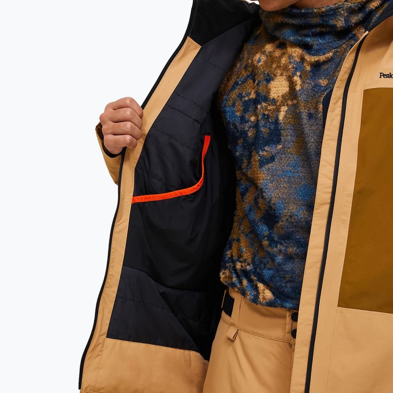 Мъжко скиорско яке Peak Performance Edge Insulated sierra sand/earthy summit 6