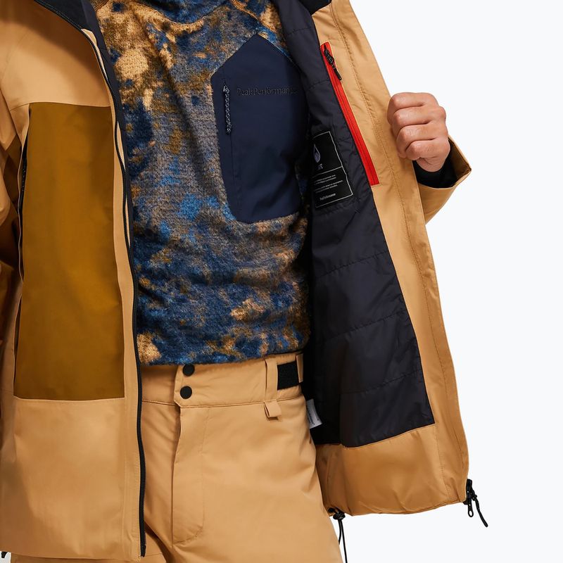 Мъжко скиорско яке Peak Performance Edge Insulated sierra sand/earthy summit 7