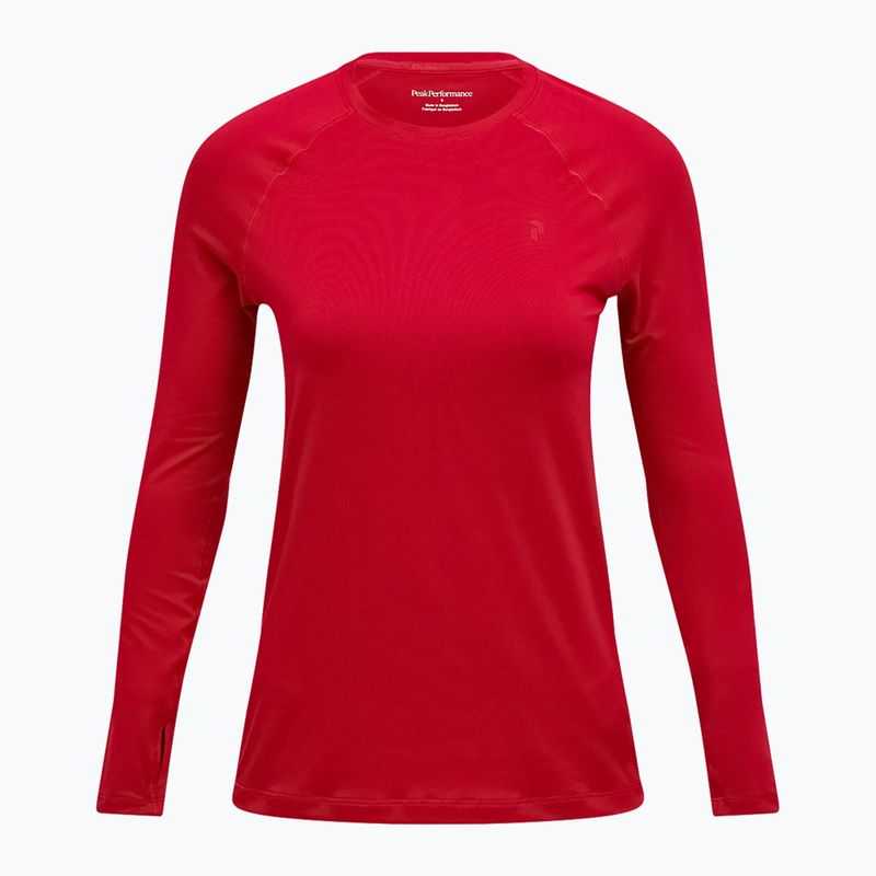 Дамска термоактивна блуза Peak Performance Spirit Crew tech burgundy 3