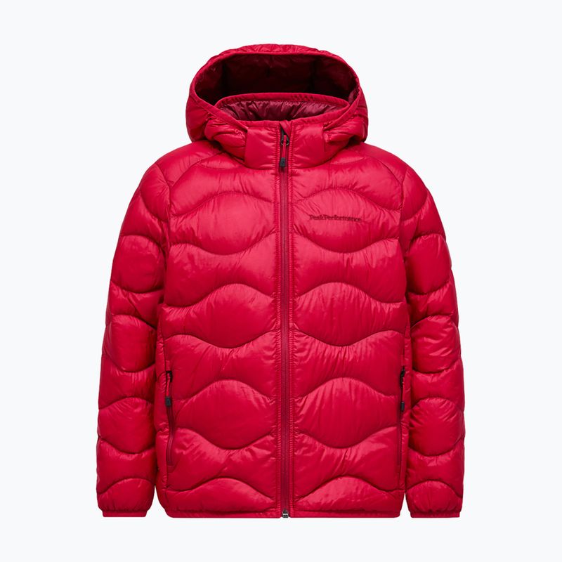 Детско пухено яке Peak Performance Helium Down Hood Jacket Tech Burgundy/Vertical Zenith