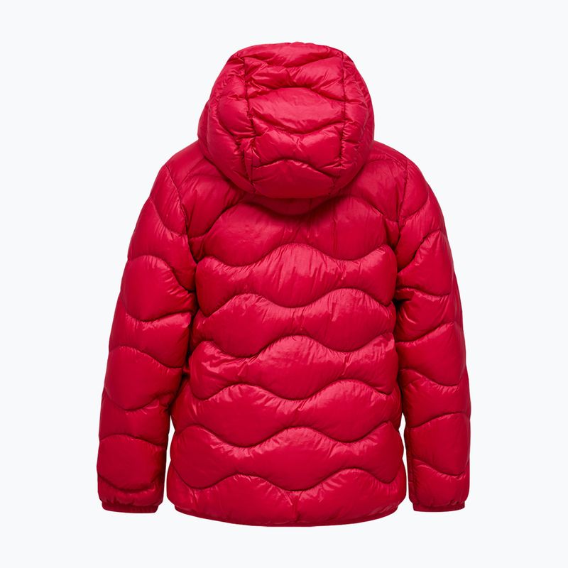 Детско пухено яке Peak Performance Helium Down Hood Jacket Tech Burgundy/Vertical Zenith 2
