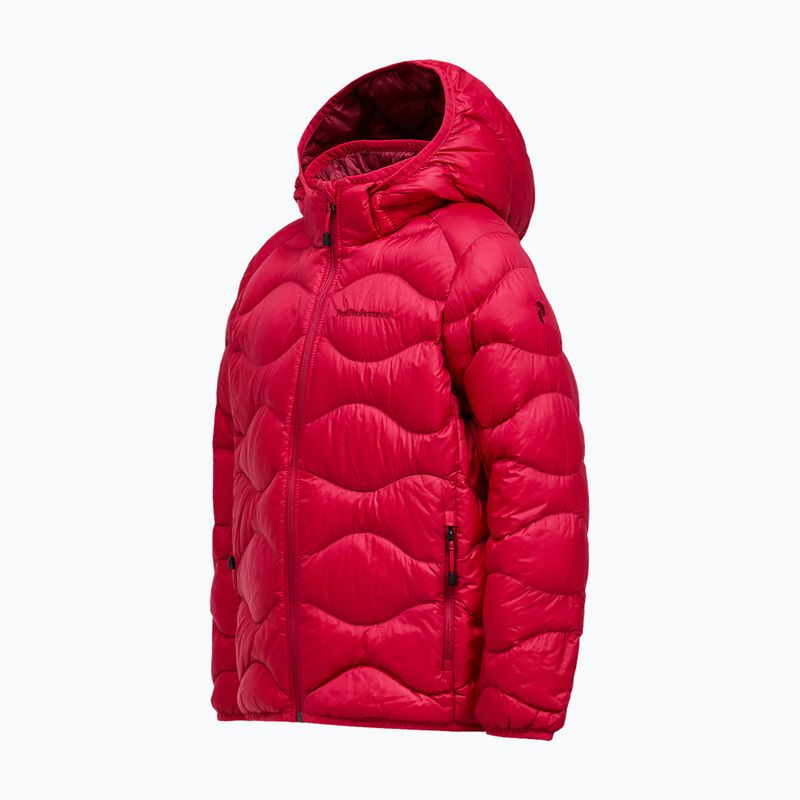 Детско пухено яке Peak Performance Helium Down Hood Jacket Tech Burgundy/Vertical Zenith 3