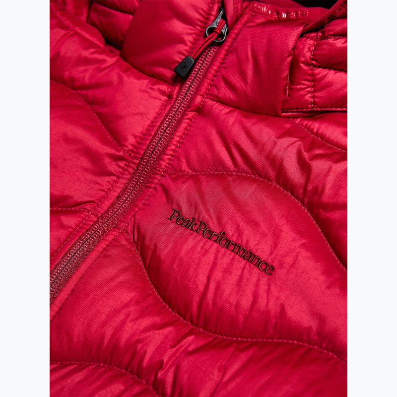 Детско пухено яке Peak Performance Helium Down Hood Jacket Tech Burgundy/Vertical Zenith 4