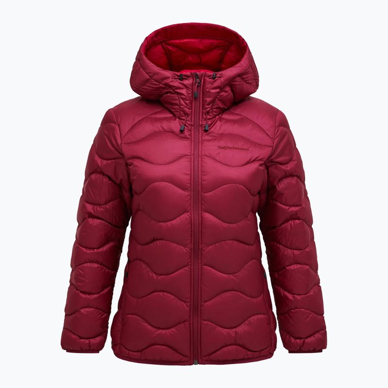 Дамско пухено яке Peak Performance Helium Down Hood vertical zenith/tech burgundy 5