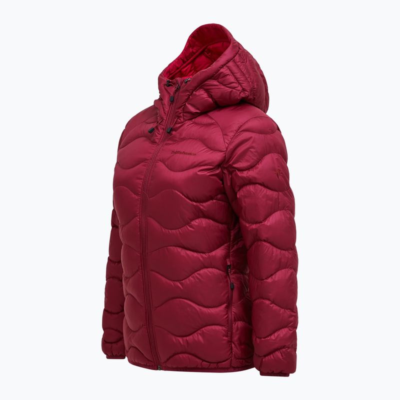 Дамско пухено яке Peak Performance Helium Down Hood vertical zenith/tech burgundy 7