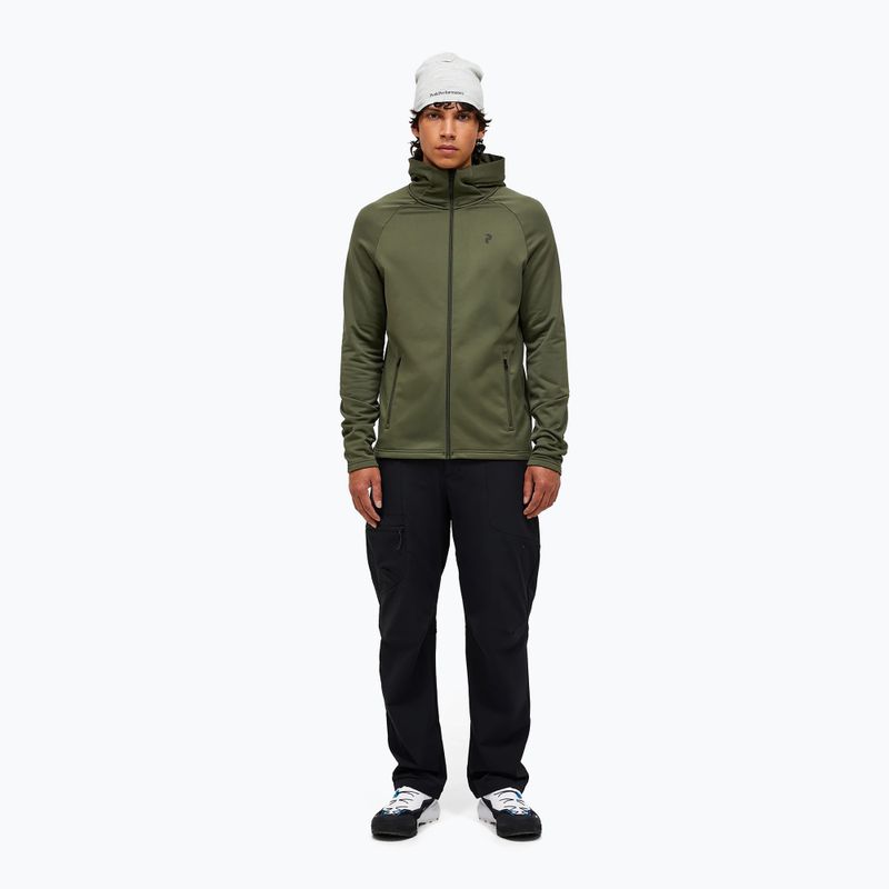 Мъжки суитшърт Peak Performance Rider Essentials Zip Hood pine needle/pine needle 2