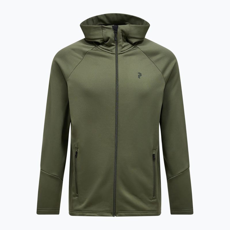 Мъжки суитшърт Peak Performance Rider Essentials Zip Hood pine needle/pine needle 5