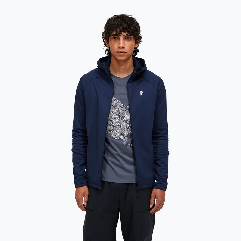Мъжки суитшърт Peak Performance Rider Essentials Zip Hood blue shadow/blue shadow 4