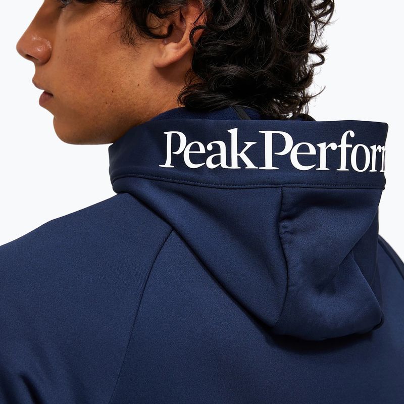 Мъжки суитшърт Peak Performance Rider Essentials Zip Hood blue shadow/blue shadow 5