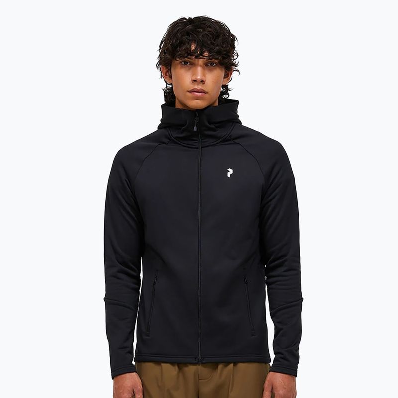Мъжки суитшърт Peak Performance Rider Essentials Zip Hood black/black