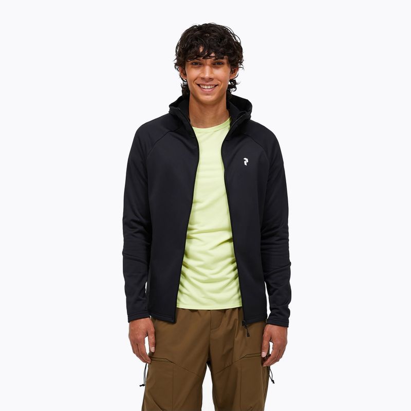 Мъжки суитшърт Peak Performance Rider Essentials Zip Hood black/black 4