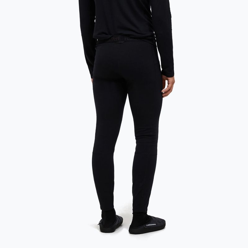 Мъжки термоактивни панталони Peak Performance Magic 7/8 Johns Long Wool-Blend Baselayer black/black 2