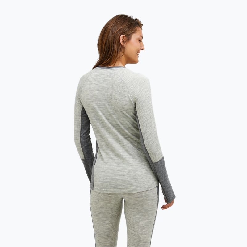 Дамска термоактивна блуза Peak Performance Magic Crew Wool-Blend Baselayer med grey melange 3