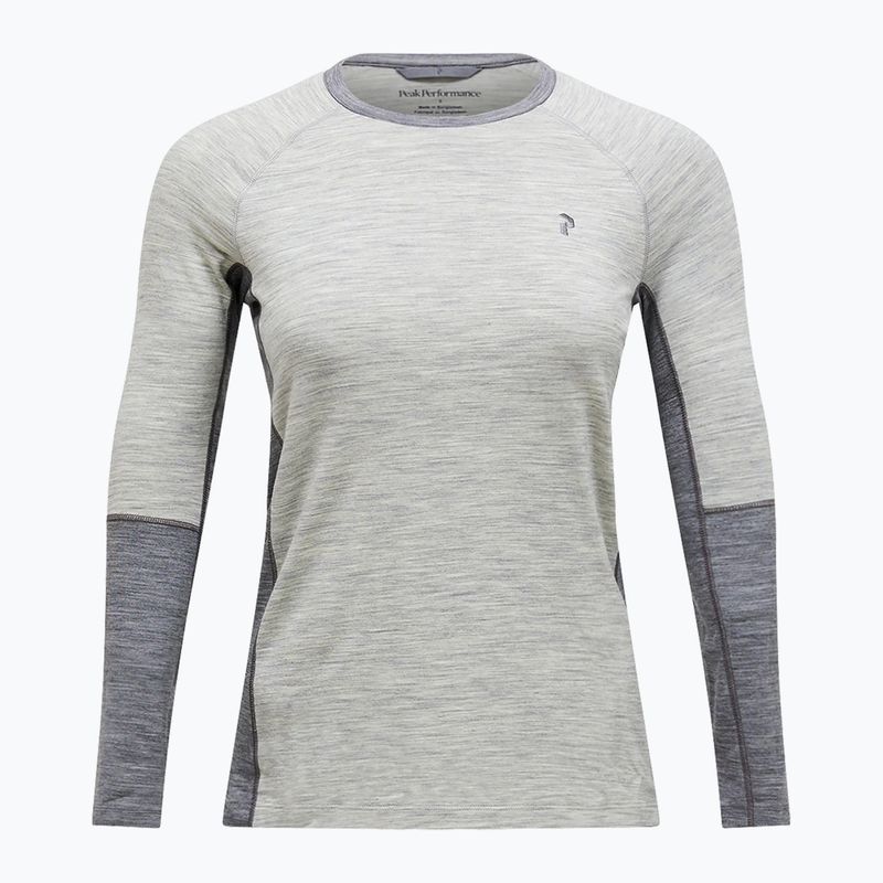 Дамска термоактивна блуза Peak Performance Magic Crew Wool-Blend Baselayer med grey melange 4