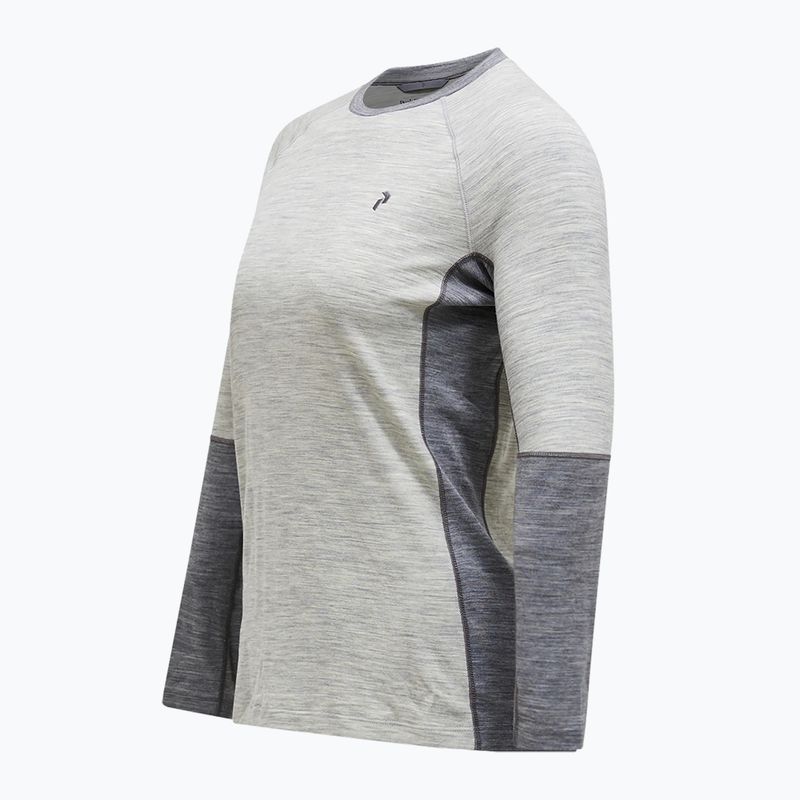 Дамска термоактивна блуза Peak Performance Magic Crew Wool-Blend Baselayer med grey melange 6