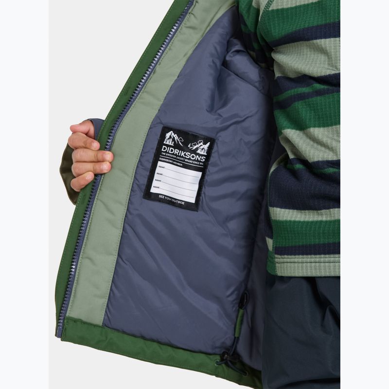 Детско яке Didriksons Neptun борово зелено 9