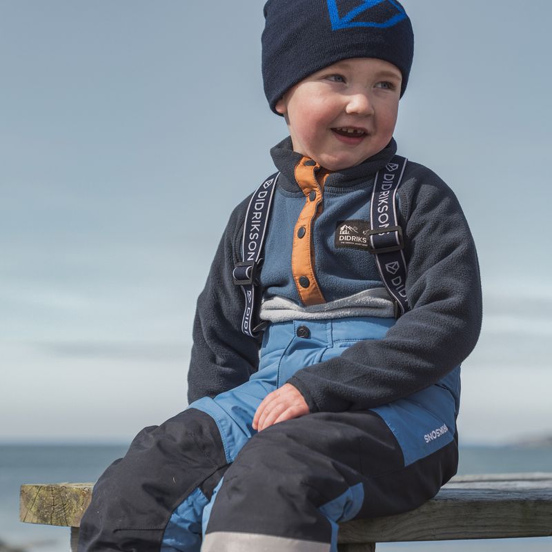 Didriksons Monte Half Button детски поларен суитшърт облачно синьо 9