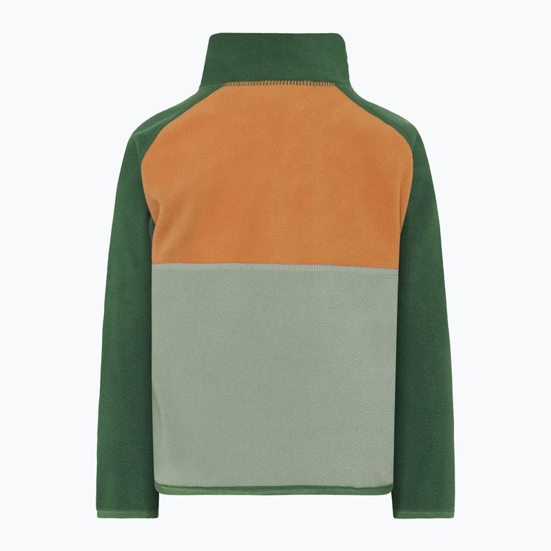 Детски поларен суитшърт Didriksons Monte Half Button light moss 2