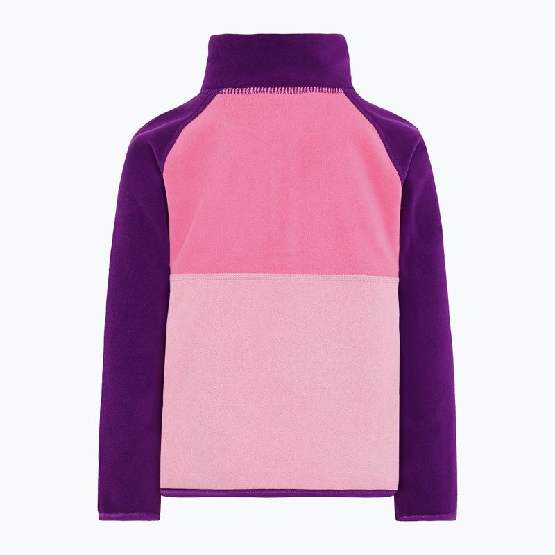 Didriksons Monte Half Button детски поларен суитшърт светло розово heather 9