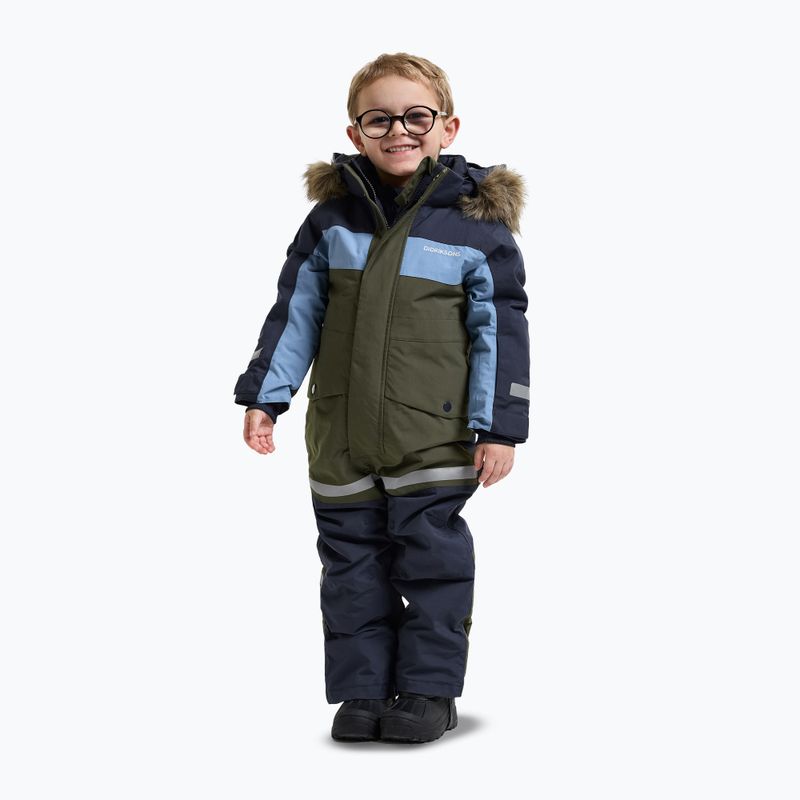 Детски скиорски гащеризон Didriksons Bjärven Cover 5 deep green 2
