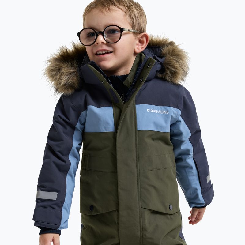 Детски скиорски гащеризон Didriksons Bjärven Cover 5 deep green 8