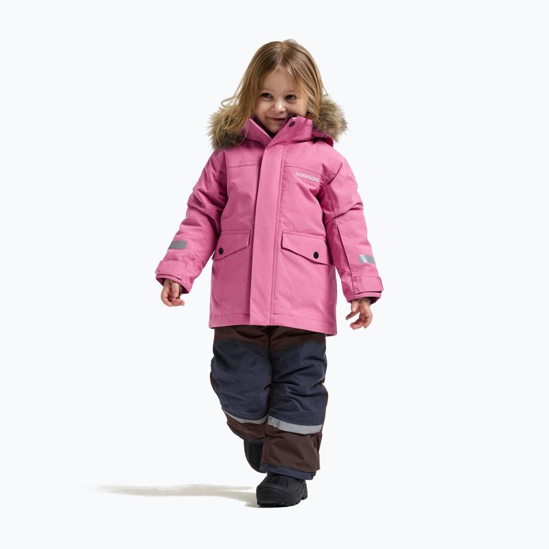 Детско зимно яке Didriksons Bjärven 5 Parka heather pink 2