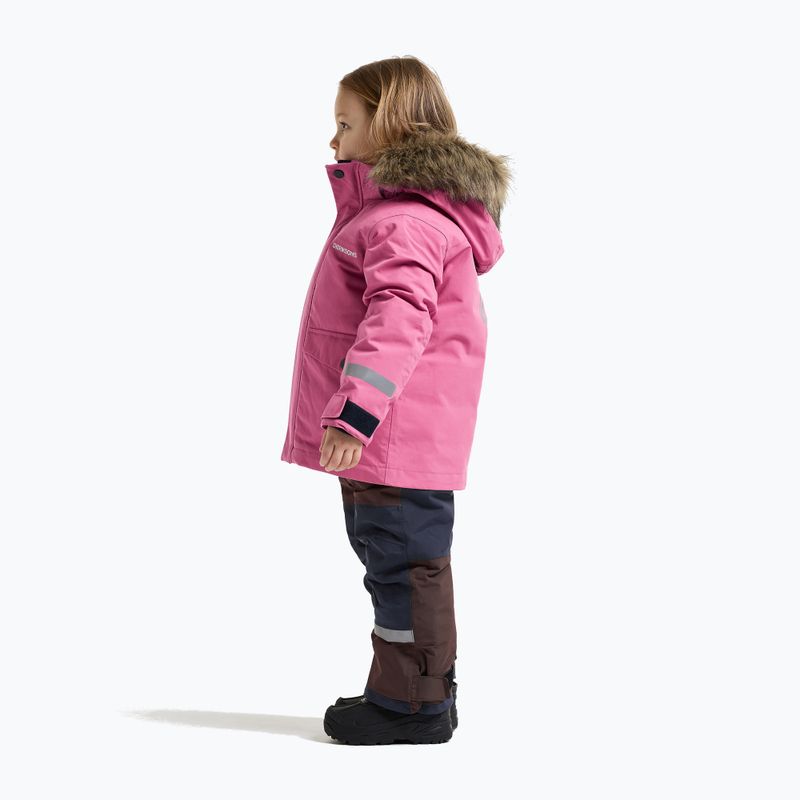 Детско зимно яке Didriksons Bjärven 5 Parka heather pink 4