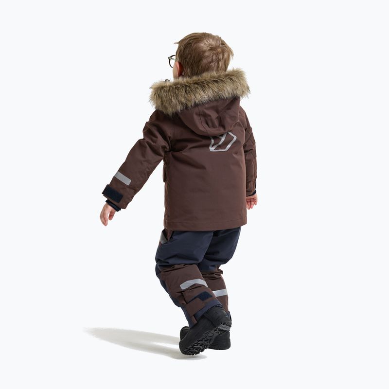 Детско зимно яке Didriksons Bjärven 5 Parka shadow brown 3