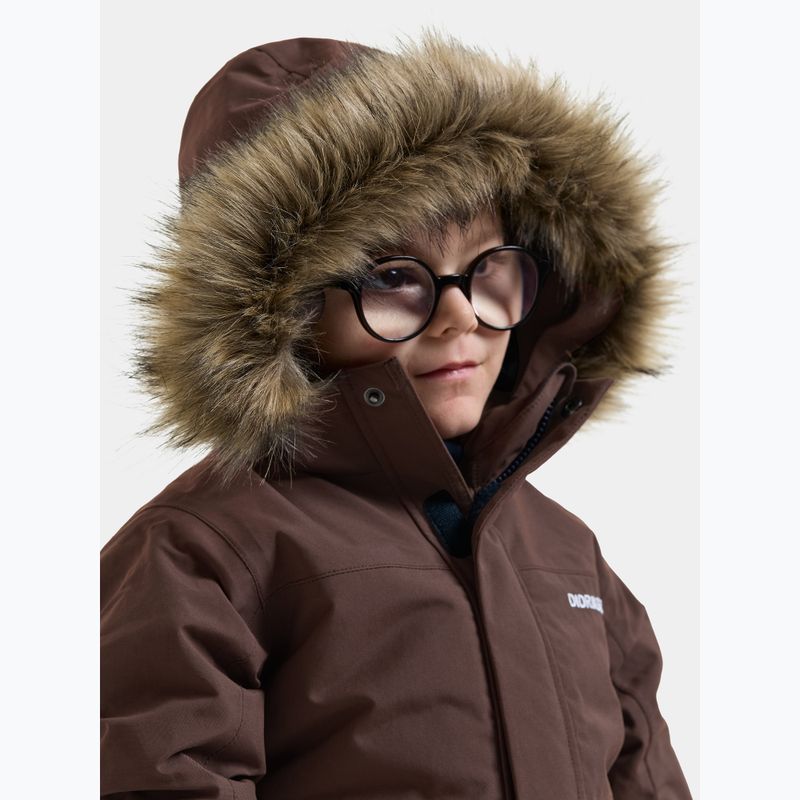 Детско зимно яке Didriksons Bjärven 5 Parka shadow brown 5