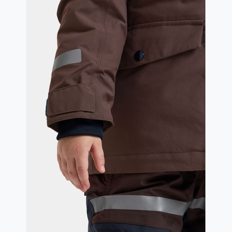 Детско зимно яке Didriksons Bjärven 5 Parka shadow brown 7
