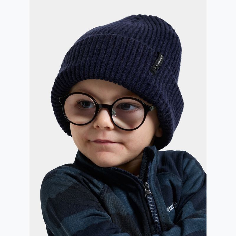 Детска зимна шапка Didriksons Buz Beanie navy 2