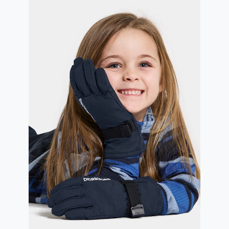 Детски скиорски ръкавици Didriksons Biggles 4 navy 2
