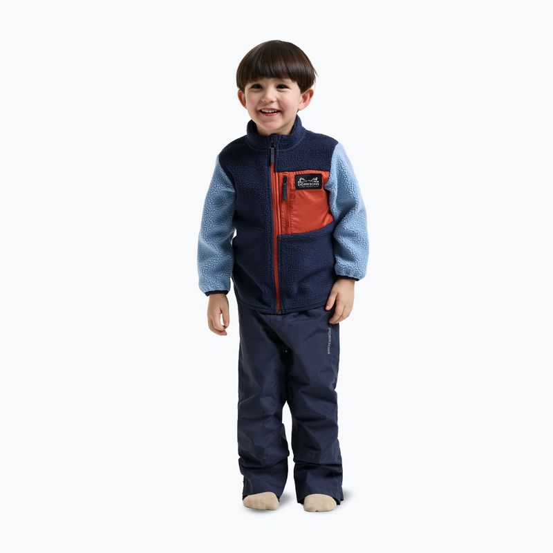 Детски поларен суитшърт Didriksons Anten 2 Fz winter blue 4