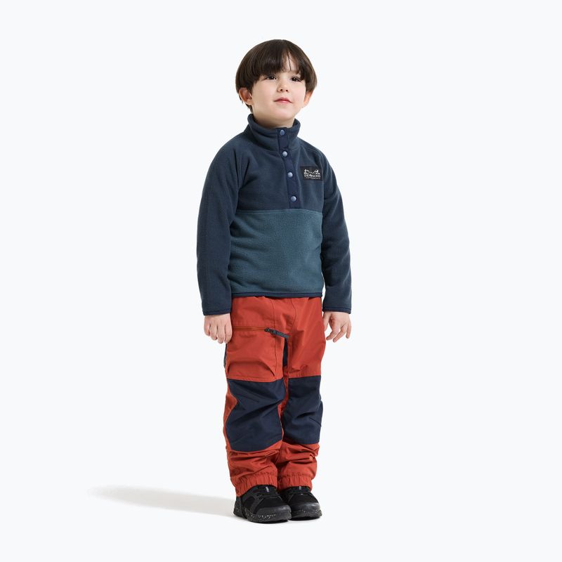 Детски поларен суитшърт Didriksons Monte 6 Half Button mountain blue 4