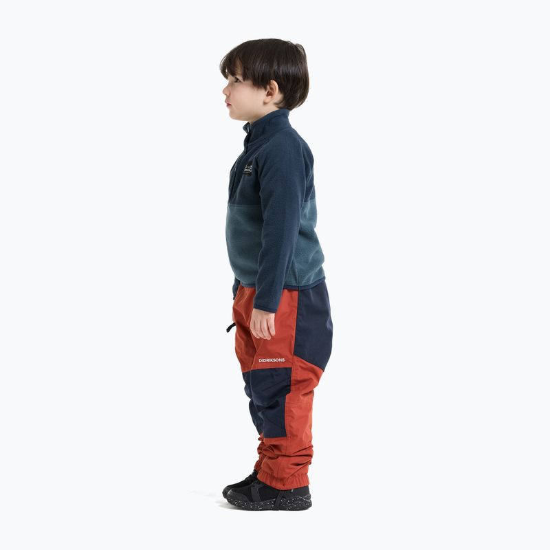 Детски поларен суитшърт Didriksons Monte 6 Half Button mountain blue 6