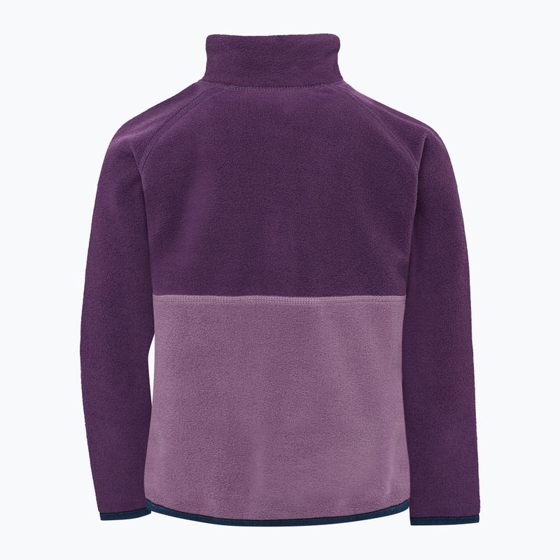 Детски поларен суитшърт Didriksons Monte 6 Half Button northern purple 2
