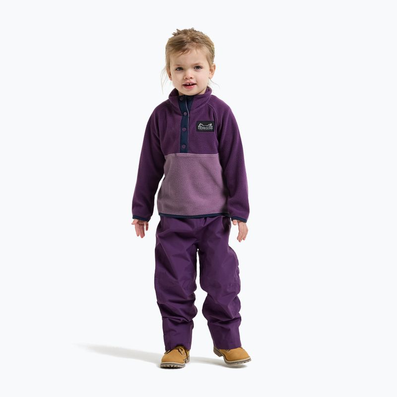 Детски поларен суитшърт Didriksons Monte 6 Half Button northern purple 4