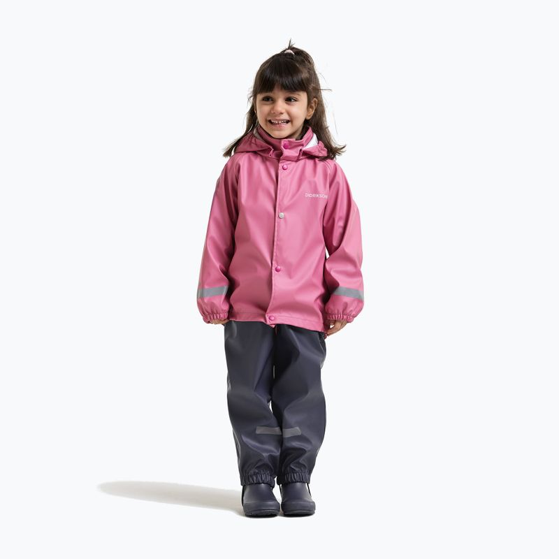 Детски комплект за дъжд Didriksons Slaskeman 4 heather pink 3