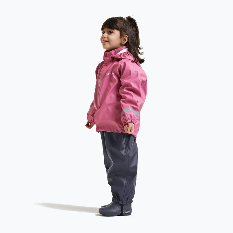 Детски комплект за дъжд Didriksons Slaskeman 4 heather pink 5
