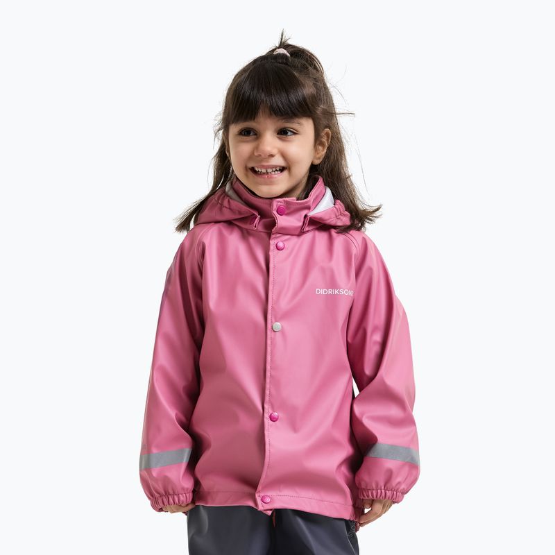 Детски комплект за дъжд Didriksons Slaskeman 4 heather pink 7