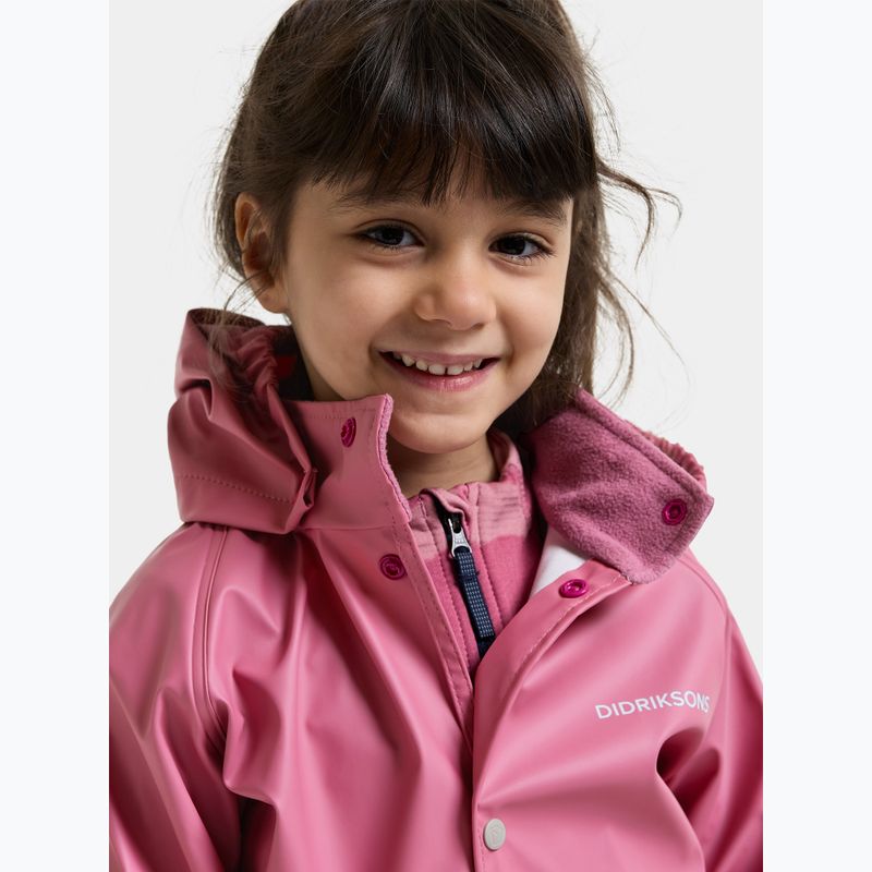 Детски комплект за дъжд Didriksons Slaskeman 4 heather pink 10