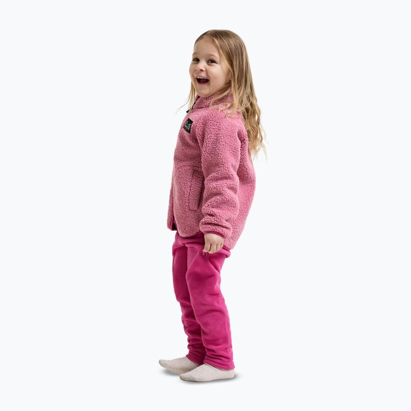 Детски поларен суитшърт Didriksons Gibbsc 2 Fz heather pink/cactus pink 4